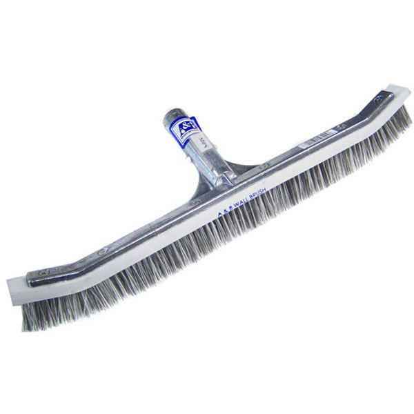 A&B 18 inch Curved Combination Wall Swimming Pool Brush 3004