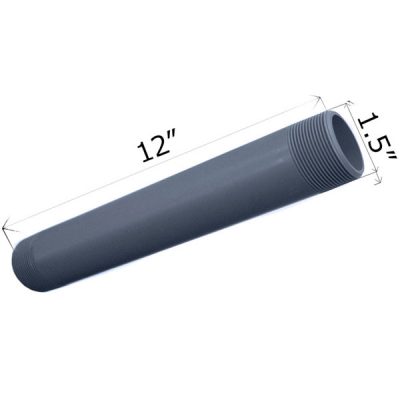 CMI 12 inch x 1.5 inch Threaded Nipple PVC 215-120-1