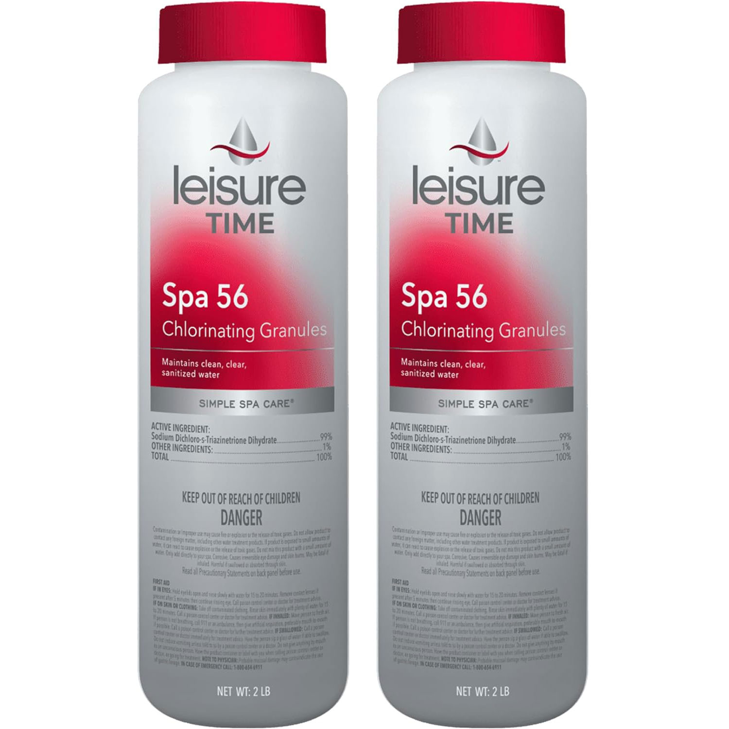 Leisure Time Spa 56 Chlorinating Granules  2lb. 22337 - 2 Pack
