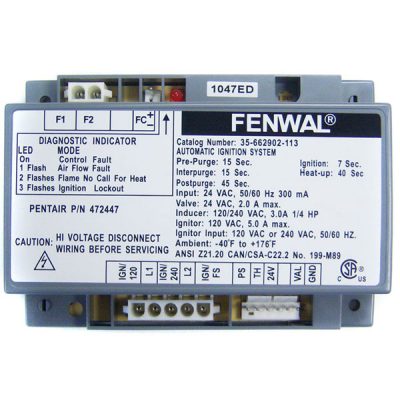 Genuine Pentair Ignition Control Module MiniMax NT Heater 472447
