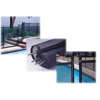 Pool GLI Swimming Pool Safety Fence 4 ft. X 10 ft. 30-0410-BLK
