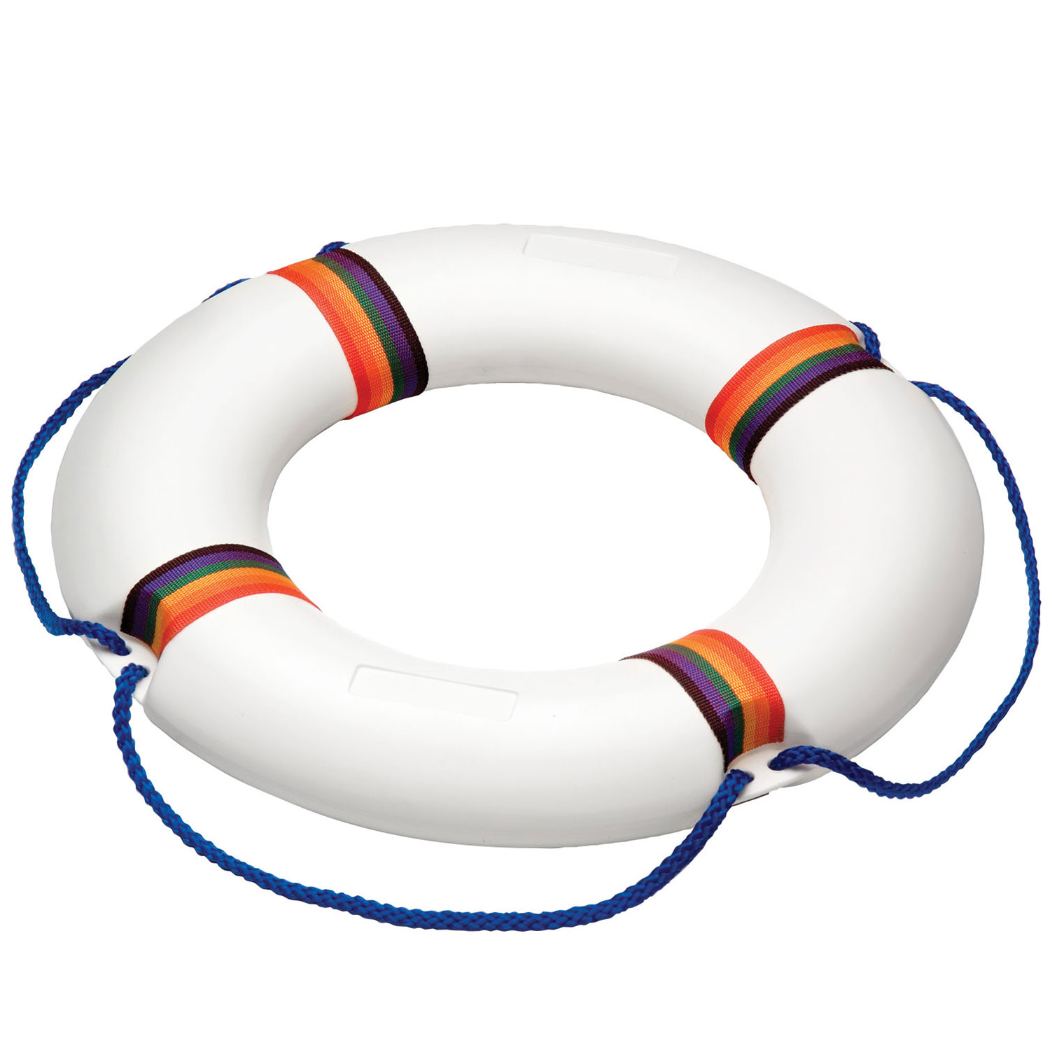 Pool Ring Buoy Life Saving Throw Plastic White 21 inch 192030