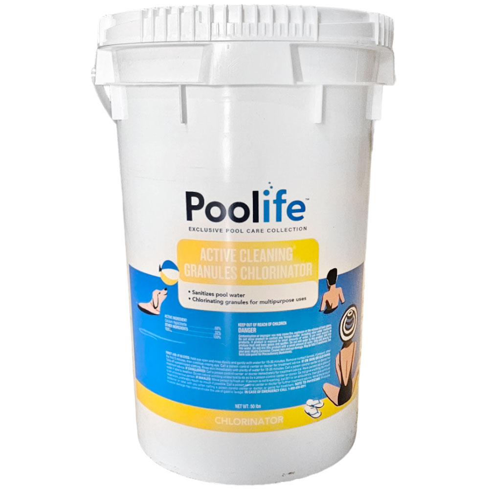Poolife Chlorine Granules Calcium Hypoclorite Cal Hypo Shock 50Lb. 22208