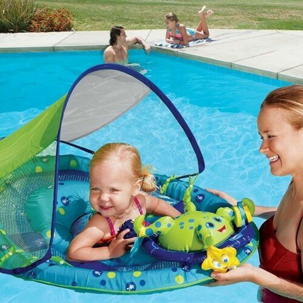 Swimming Pool Inflatable Baby Spring Float Canopy Octopus 6038664