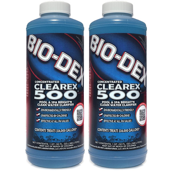 Bio-Dex Clearex 500 Pool Water Clarifier CX532 - 2 Pack