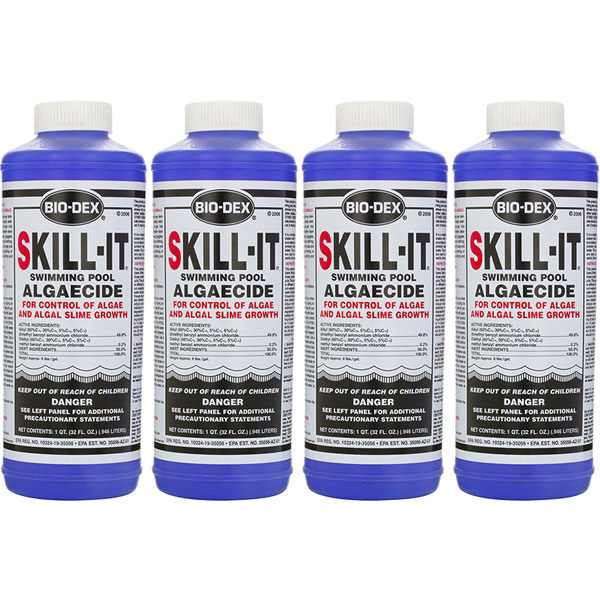 Bio-Dex Fast Acting Pool Algaecide Skill-It 32oz. SK132 - 4 Pack