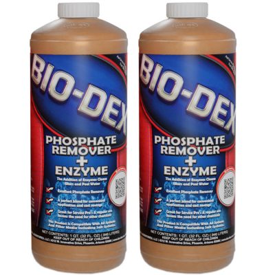 Bio-Dex Swimming Pool Phosphate Remover + Enzyme EPR32 - 2  Pack