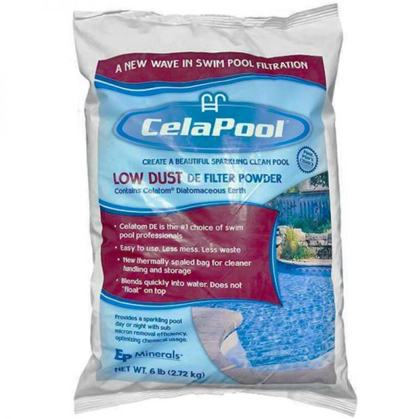 CelaPool Low Dust Swimming Pool DE Filter Media 6lb.