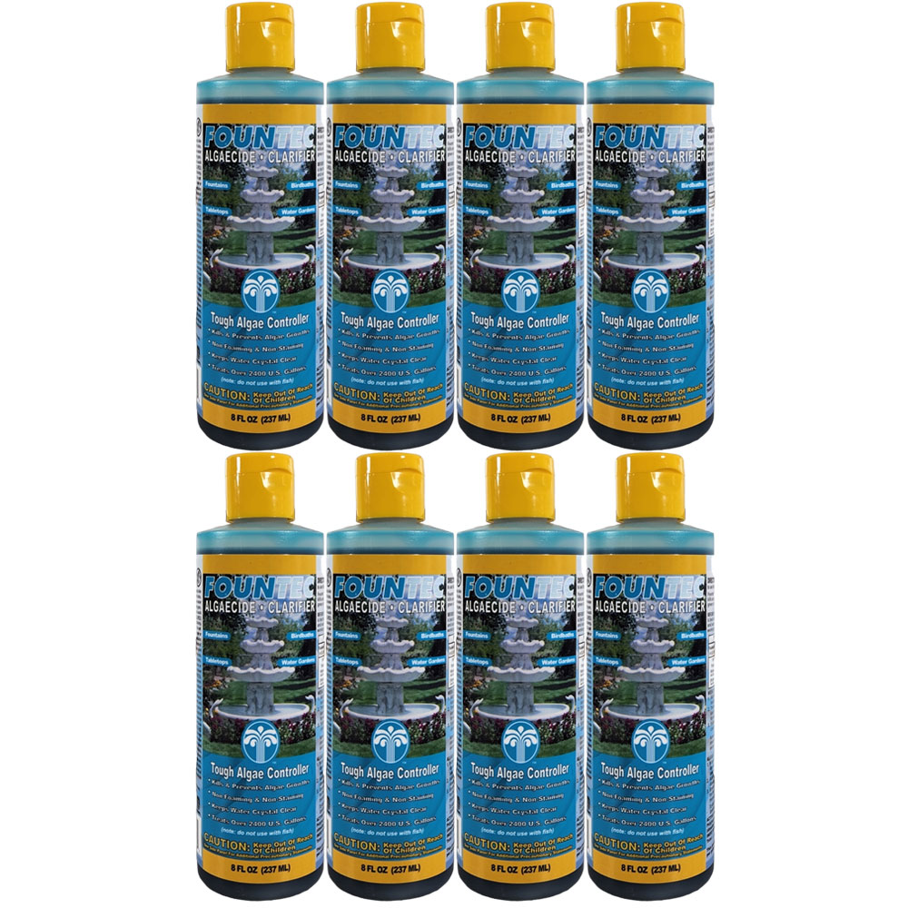 Fountec® Fountain Green Algae Remover Algaecide & Clarifier 8oz. 50008 - 8 Pack
