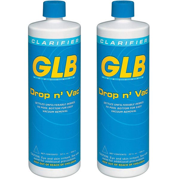 GLB 1-Quart Drop n' Vac Pool Swimming Water Clarifier 71408 - 2 Pack