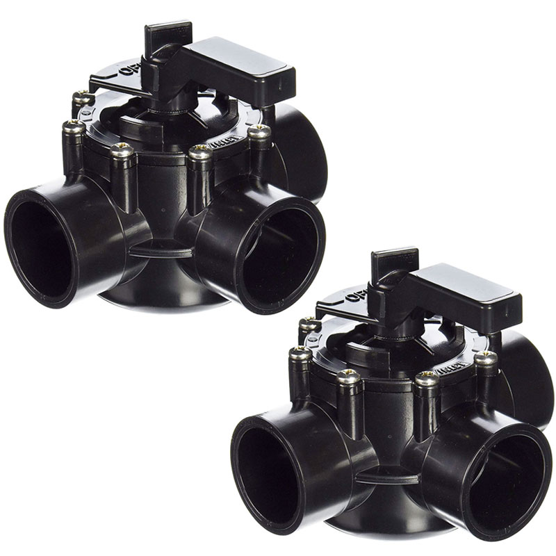 Jandy Replacement 3 Way Port Positive Seal Diverter Valve 2in. - 2.5in. 4717 - 2 Pack