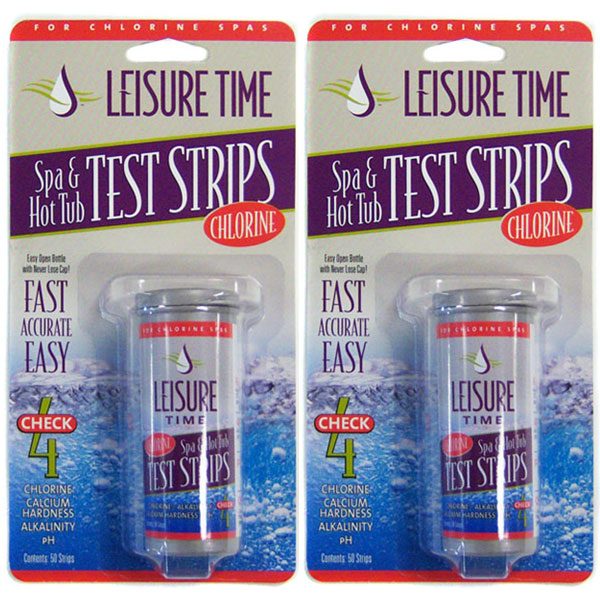 Leisure Time Spa Hot Tub Chlorine Test Strips 45010A - 2 Pack