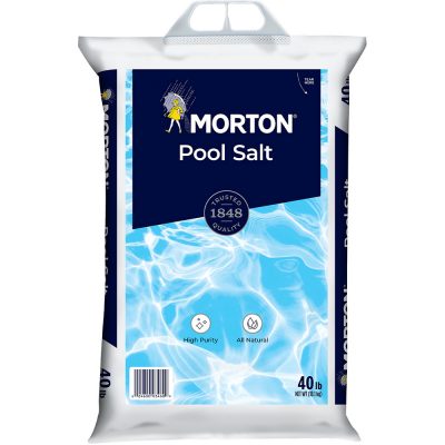 Morton Swimming Pool Chlorine Generator Salt 40lb.