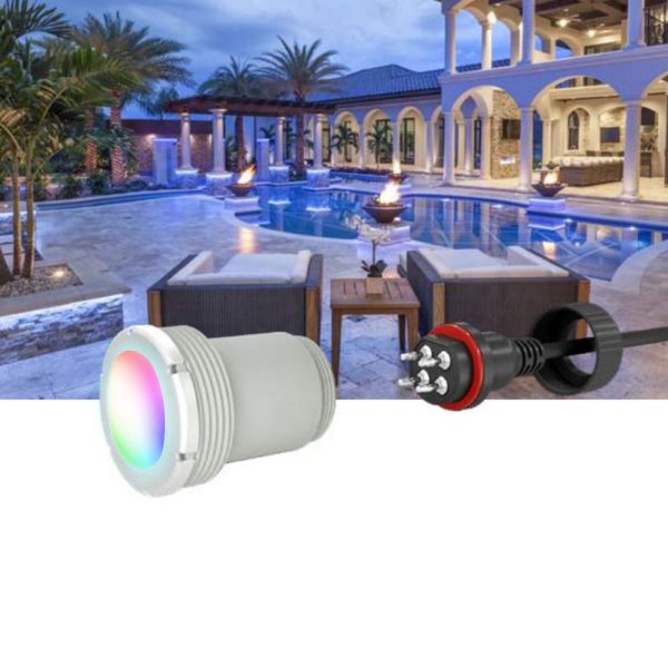 PAL Treo Mini Multi Color Pool Spa Nicheless Light LED 12V/24V 80ft. 64-EGTSM-80