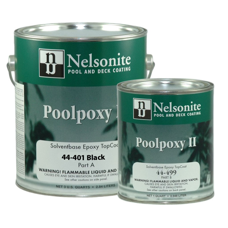 Nelsonite POOLPOXY II Black Swimming Pool Paint 44-401 Free Shipping