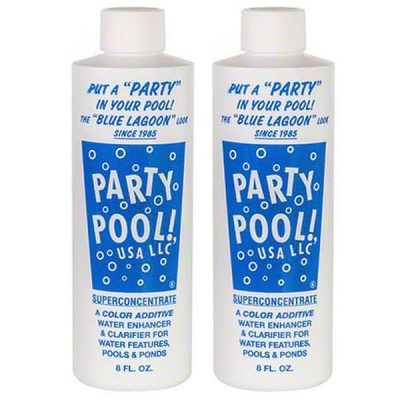 Party Pool Dye Color Additive Blue Lagoon 8oz 47016-00008 - 2 Pack
