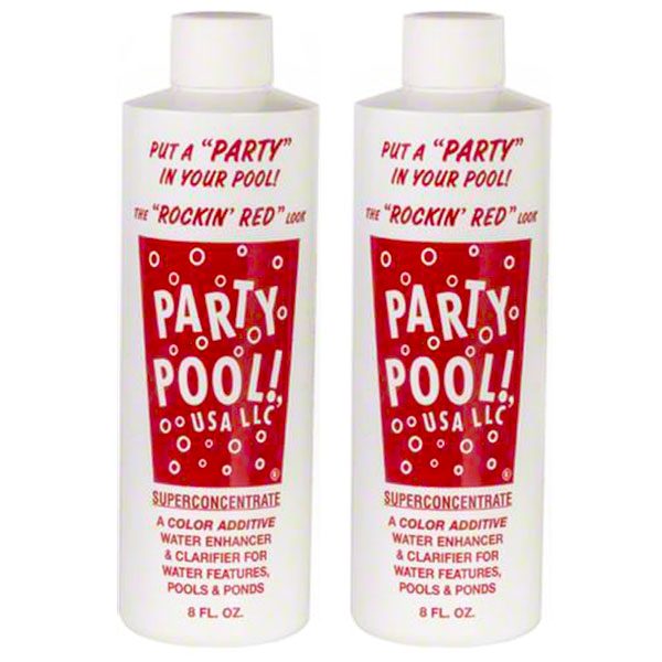 Party Pool Dye Color Additive Rockin Red 8oz 47016-00010 - 2 Pack