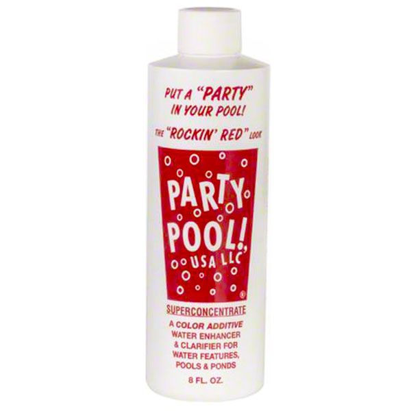 Party Pool Dye Pool Color Additive Rockin Red 8oz 47016-00010