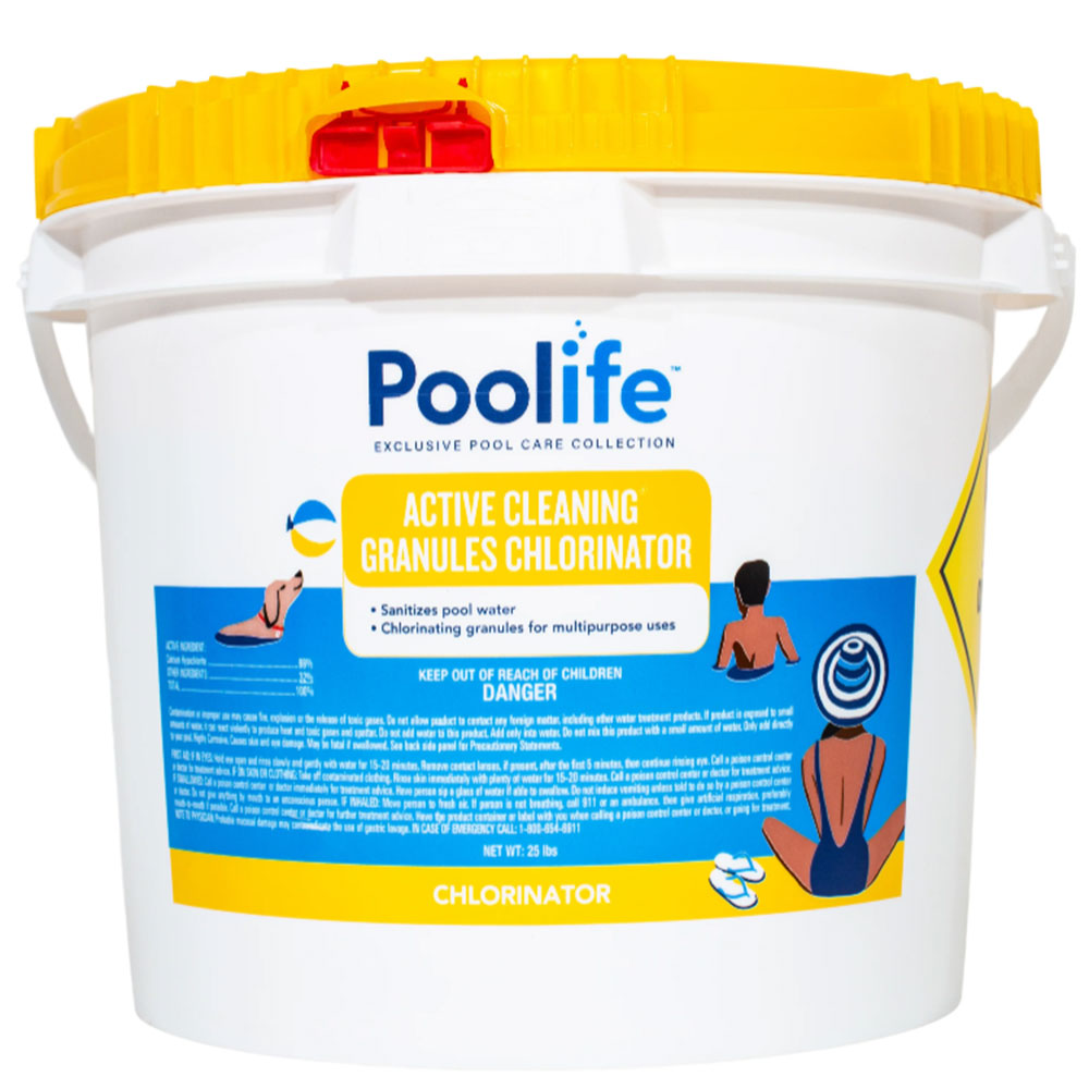 Poolife Chlorine Granules Calcium Hypoclorite Cal Hypo Shock 25Lb. 22206