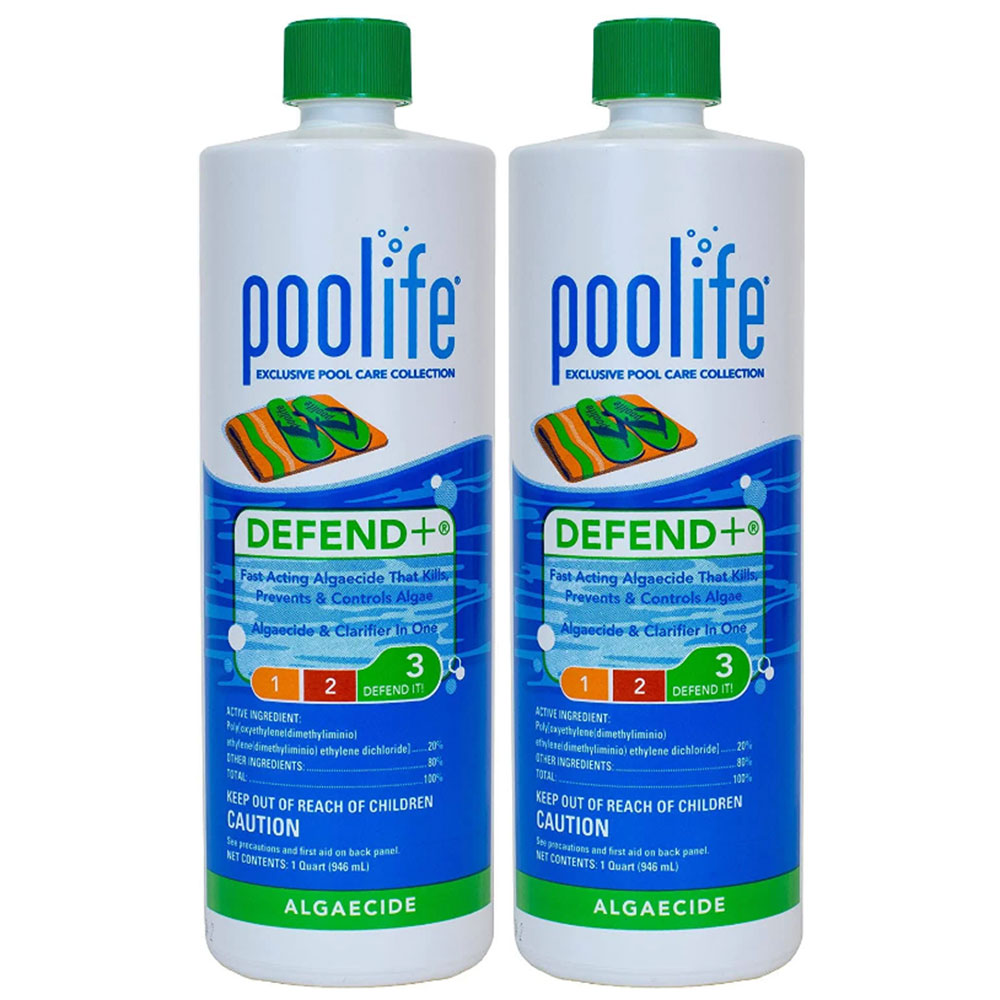 Poolife Defend+ Defend Plus Algaecide 1 qt. 62076 - 2 Pack