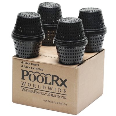ORIGINAL PoolRx 20K-30K Pools Black Mineral Unit - 4 Pack