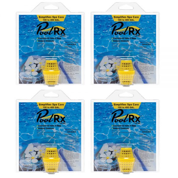 PoolRx Yellow 100-400 Gal. Small Spa Unit 101057 - 4 Pack
