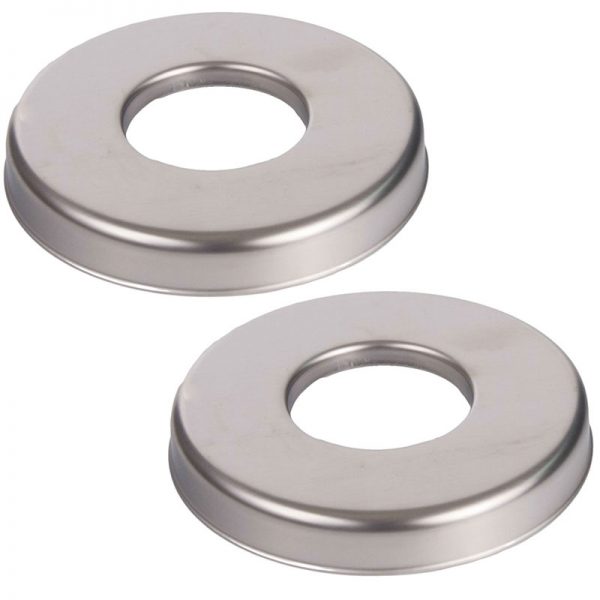 Stainless Steel Pool Ladder Rail Round Escutcheon EP-100F - 2 Pack