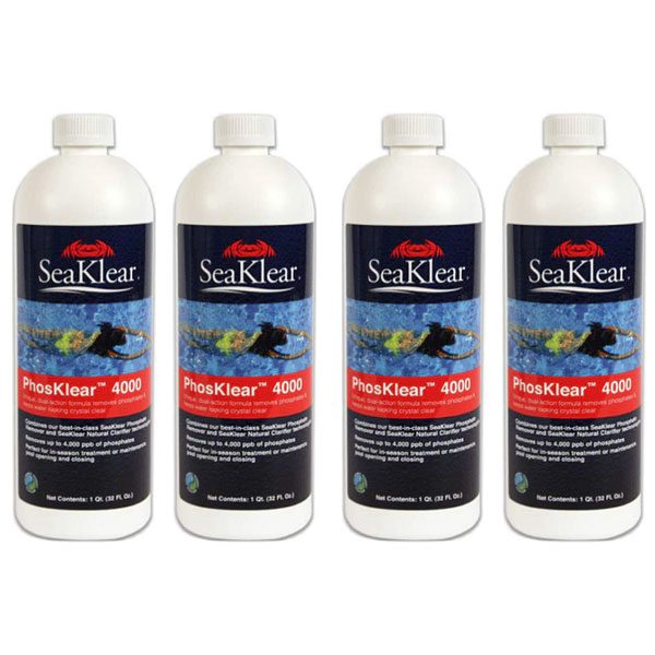 SeaKlear Phosphate Remover PhosKlear 4000 32oz. 1040120 90265 90265SKR - 4 Pack