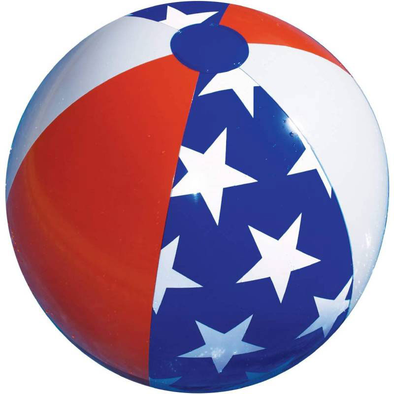 Swimline 22 inch. Patriotic American Flag Americana Inflatable Beach Ball 90016