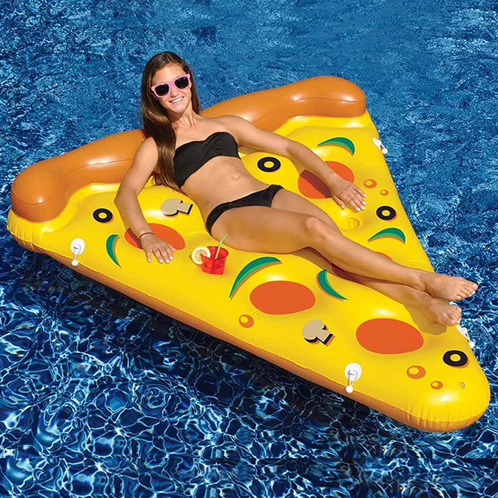 Swimline Giant Inflatable Pizza Slice Pool Float Raft 90645