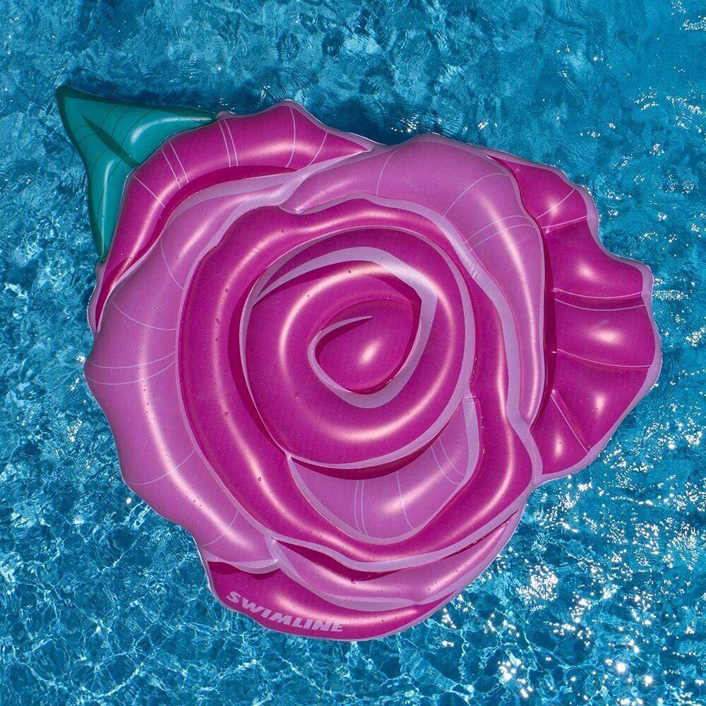 Swimline Rose Flower Island Swimming Pool Inflatable Raft 90514