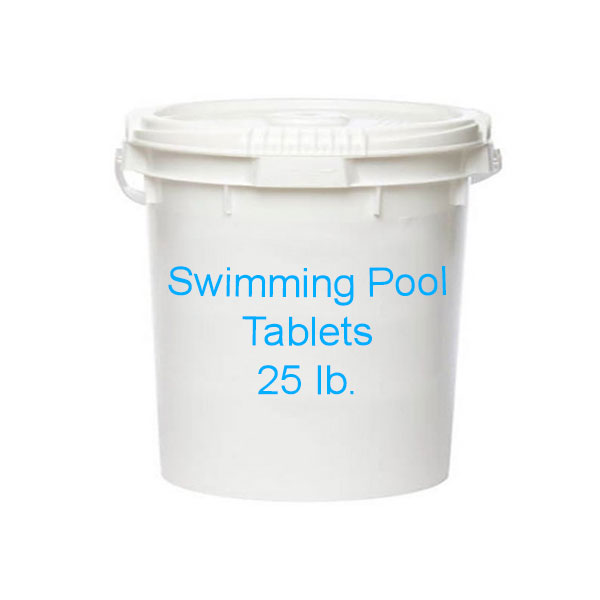Swimming Pool 3 inch Chlorine Tablets 25lb Bucket