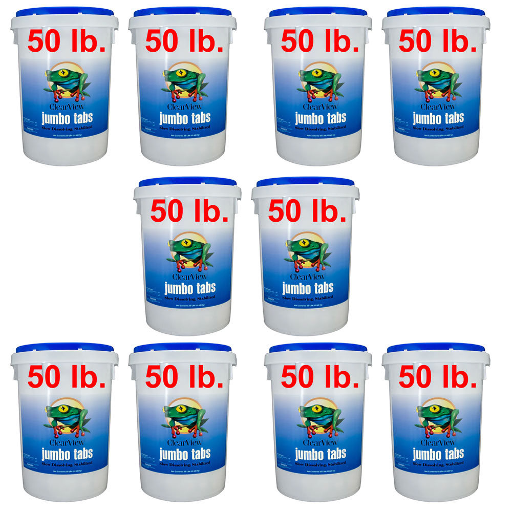 Bulk 50lb 3inch Chlorine Tablets For Swimming Pools - 10 Buckets