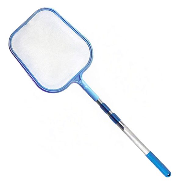 Swimming Pool Leaf Flat Net Skimmer with 48in. Telescopic Pole 11146