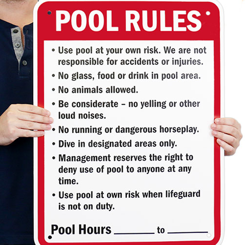 Pool Signs