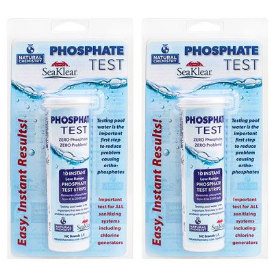 Swimming Pool Water Phosphate Test Strip Kit 10081NCM - 2 Pack