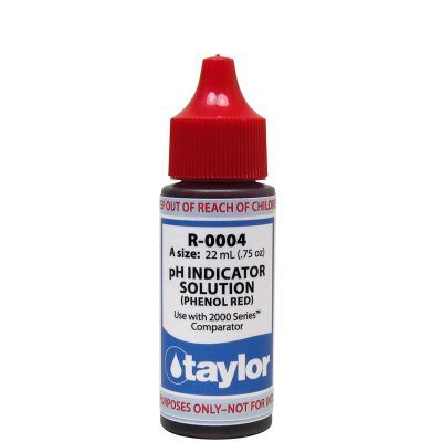 Taylor Dropper Bottle 0.75 oz pH Reagent Phenol Red R-0004-A