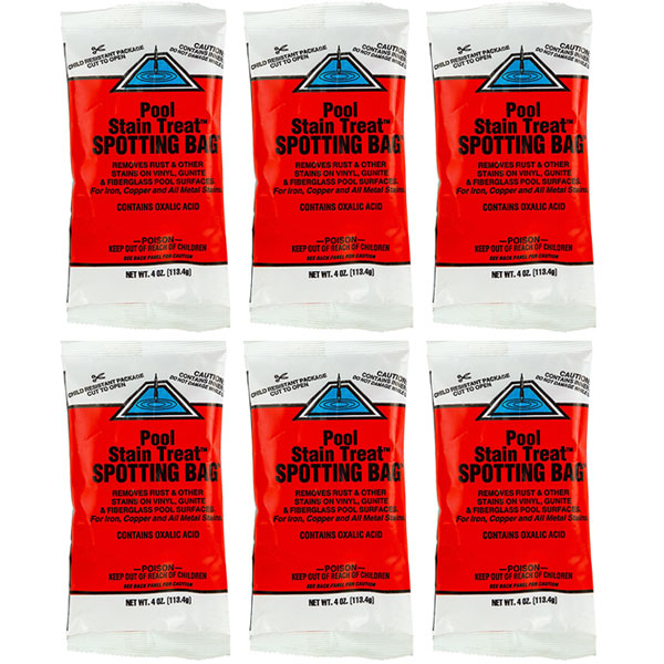 United Chemical Pool Stain Treat Spotting Bag PST-C48 - 6 Pack